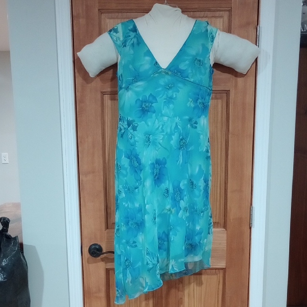 Floral Blue Dress
